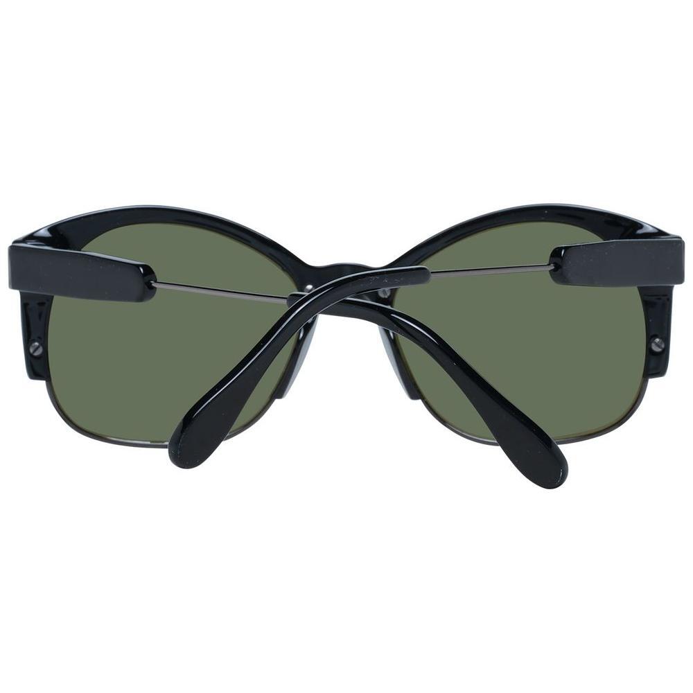 Serengeti Black Acetate & Metal Sunglasses Serengeti
