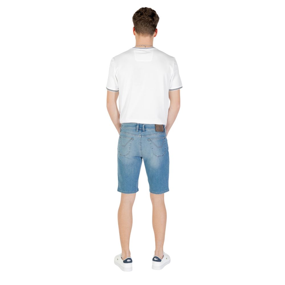 Jeckerson Light Blue Cotton Bermuda Shorts Jeckerson