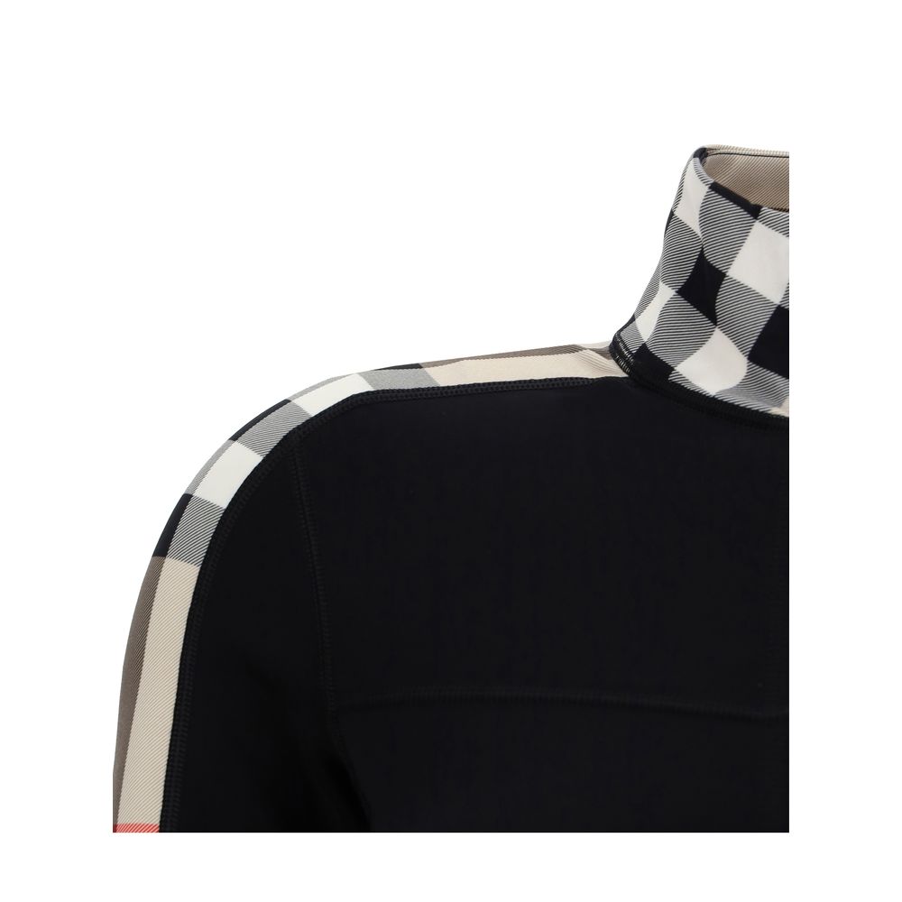 Burberry Black Elastane Sweatshirt Burberry