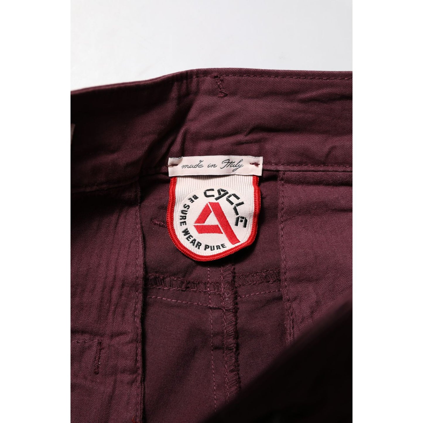 CYCLE Maroon Cotton Stretch Skinny Fit Men Denim Jeans