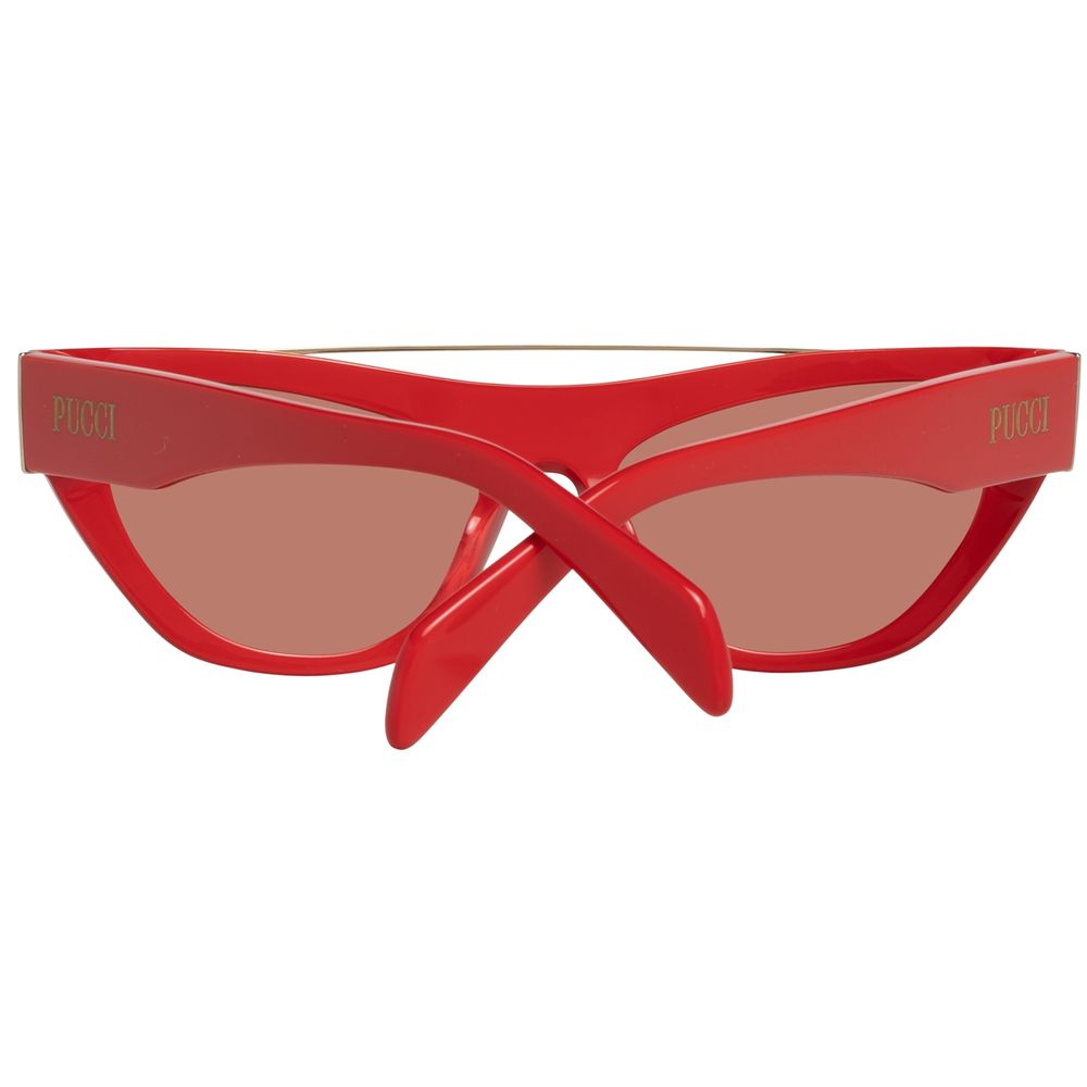 Emilio Pucci Red Metal Sunglasses Emilio Pucci