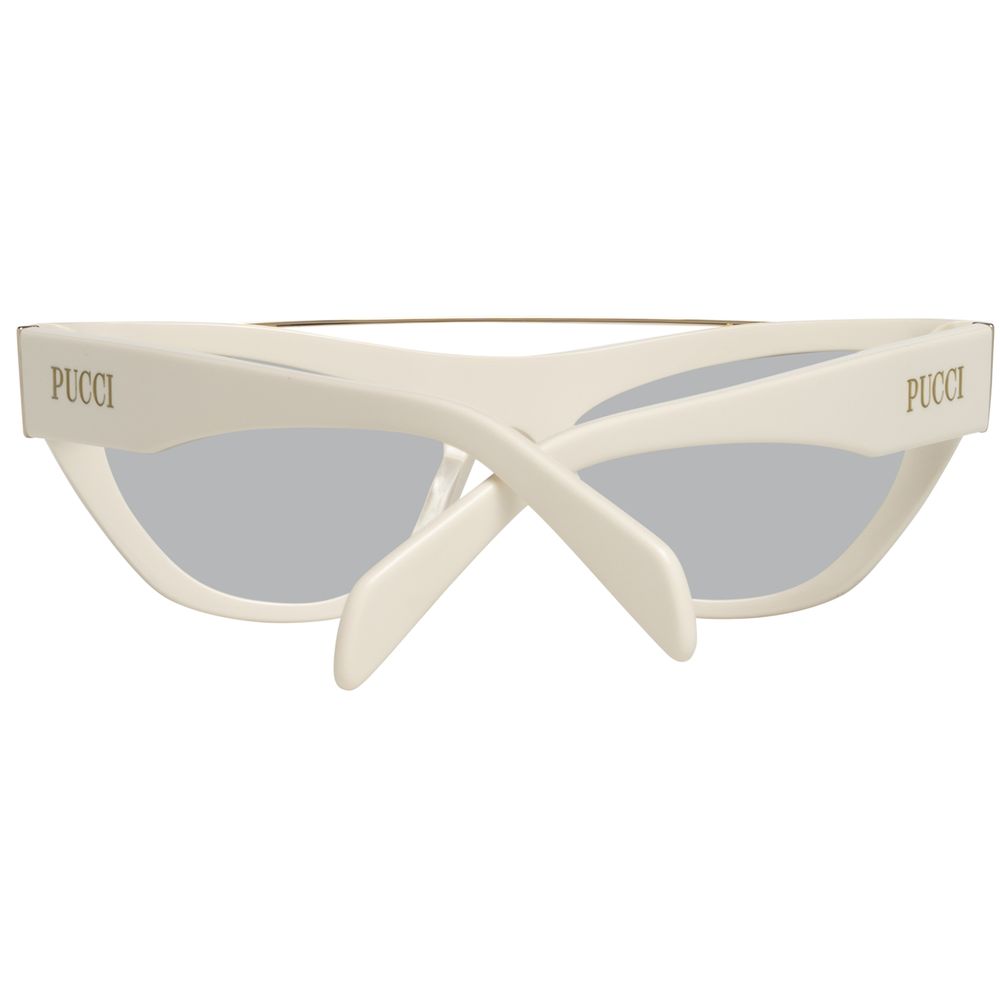 Emilio Pucci White Metal Sunglasses Emilio Pucci