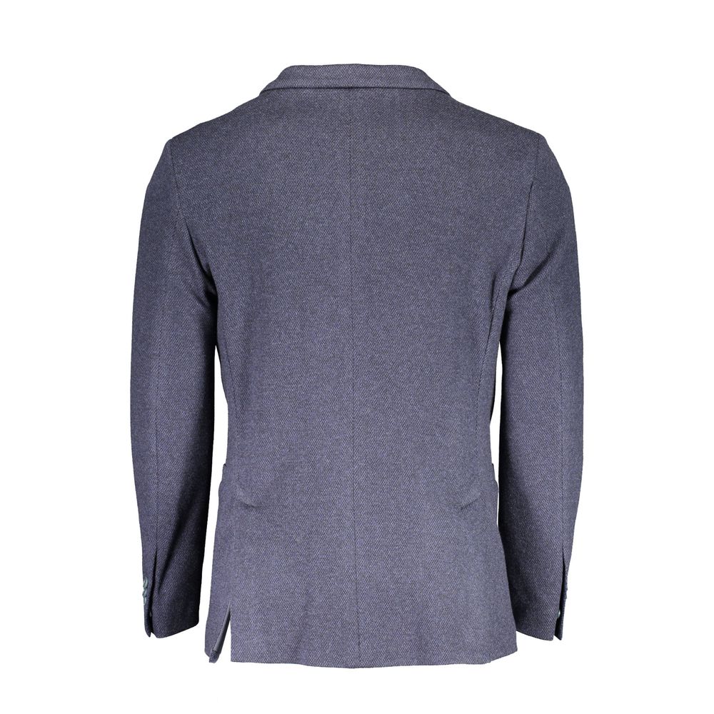 Gant Blue Cotton Blazer Jacket Gant