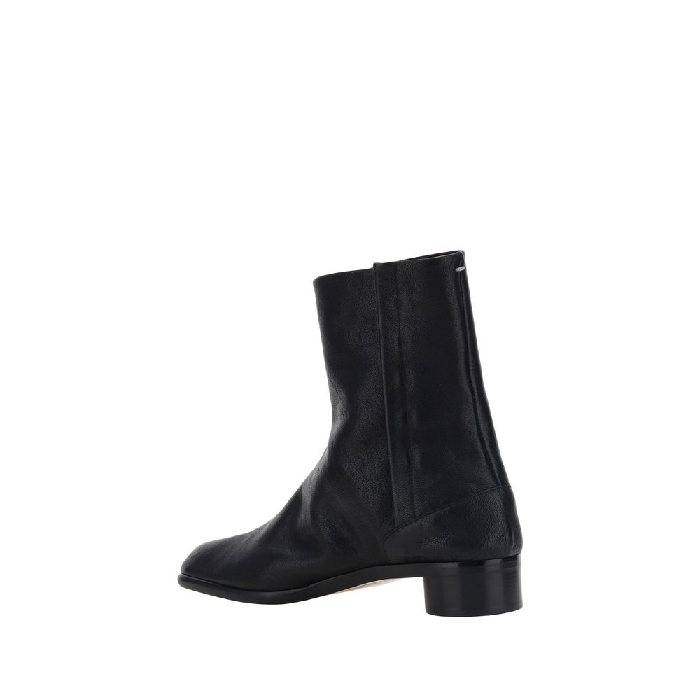 Margiela Black Camel Hair Boots Margiela