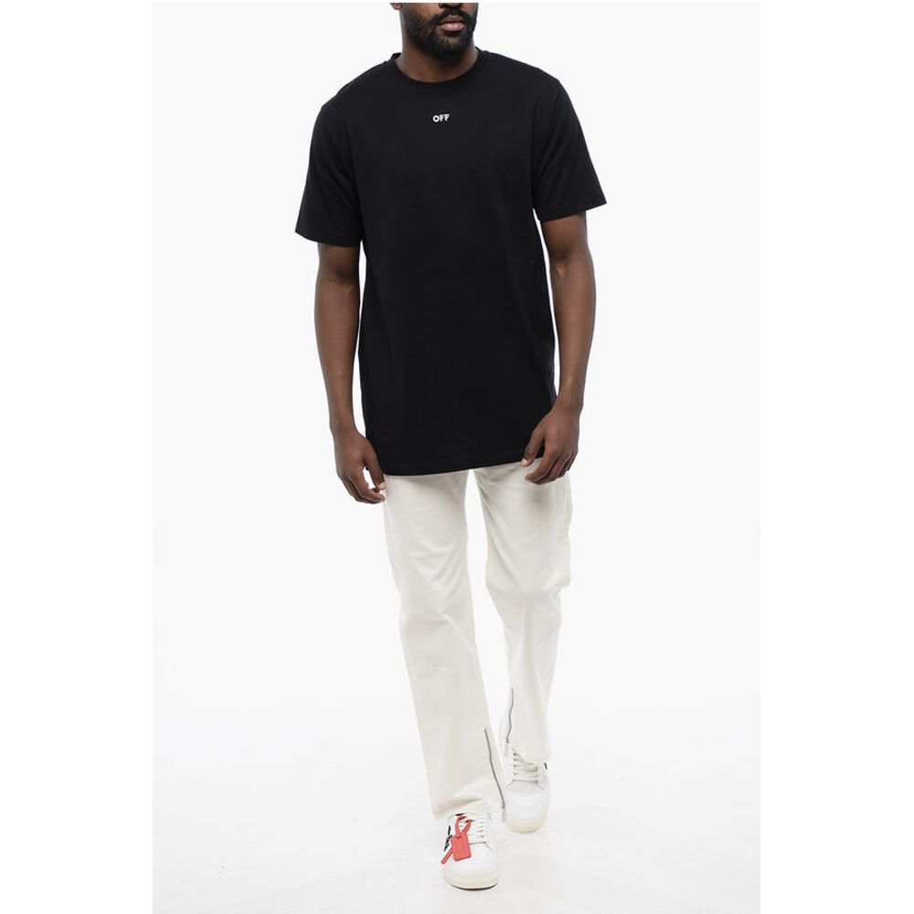 Off-White Black Cotton ARROW Crew-neck T-shirt Off-White