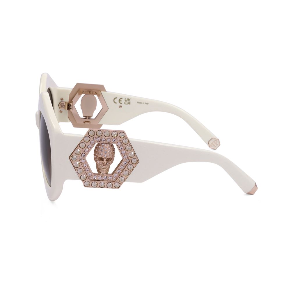 Philipp Plein White Acetate Sunglasses Philipp Plein
