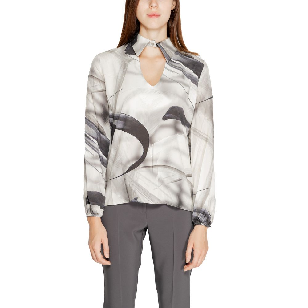 Rinascimento Gray Viscose Blouse Rinascimento
