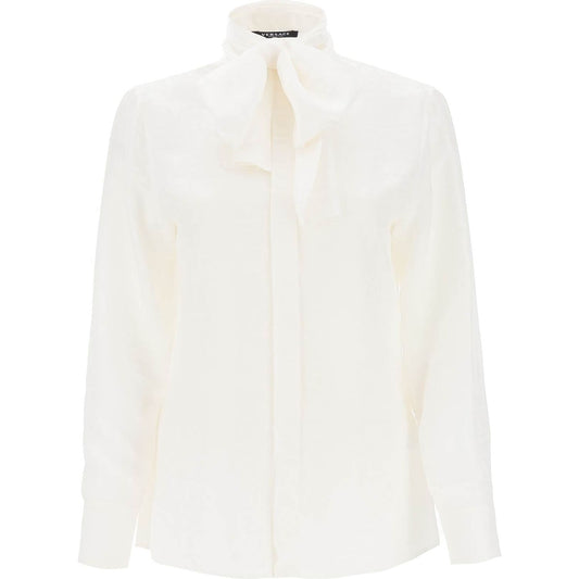 'versace allover' lavallière shirt Topwear Versace