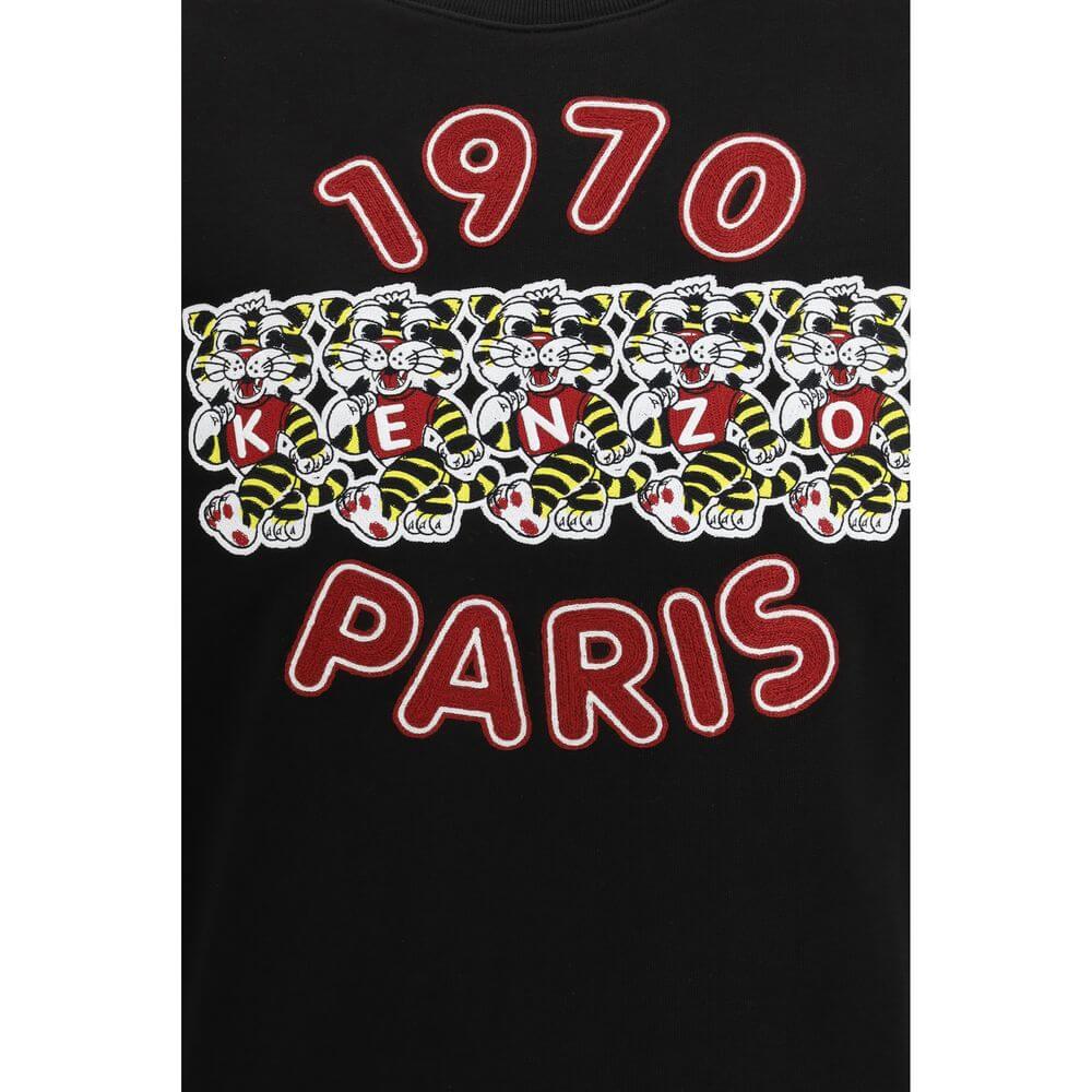 Kenzo Black Cotton Sweatshirt