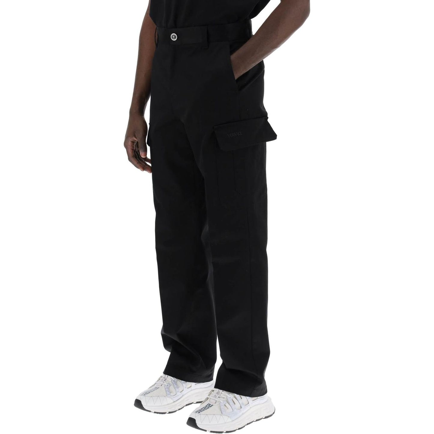 Versace cotton gabardine cargo pants in Trousers Versace