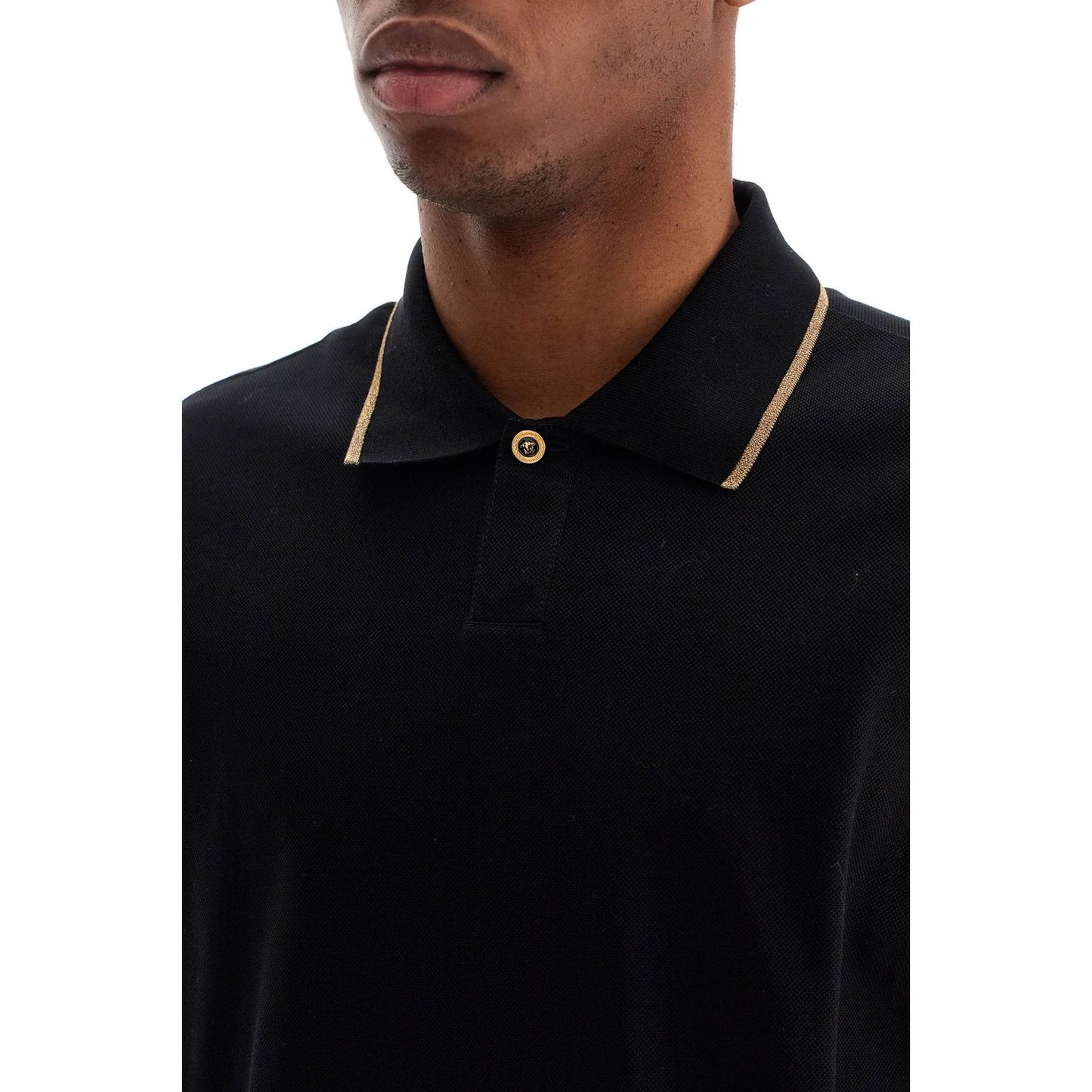 Versace cotton piquã© polo shirt Topwear Versace