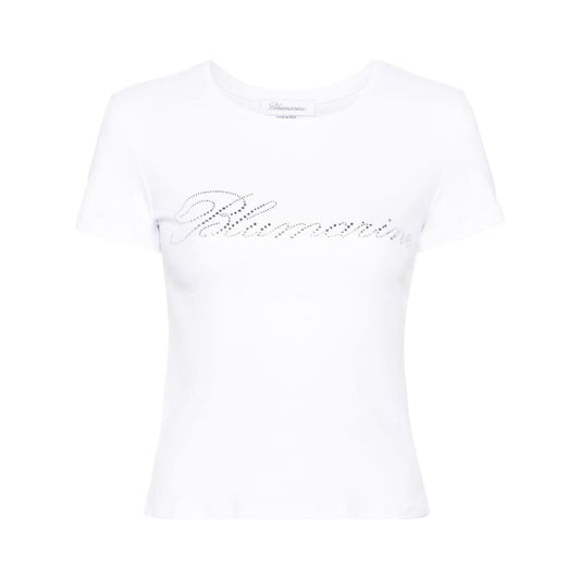 Blumarine T-shirts and Polos White Topwear Blumarine Ghost White