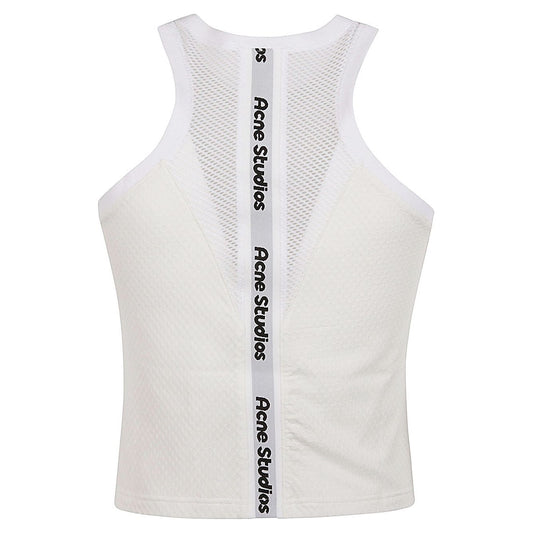 Acne Studios Top White Topwear Acne Studios Light Gray