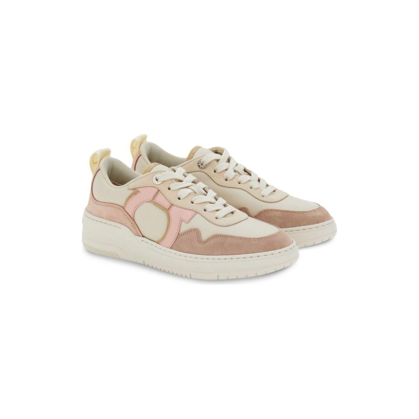 Ferragamo  pink leather Gancini Sneakers Powder Sneakers Ferragamo