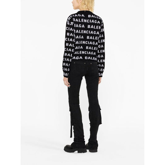 Balenciaga Logo wool sweater Topwear Balenciaga Black