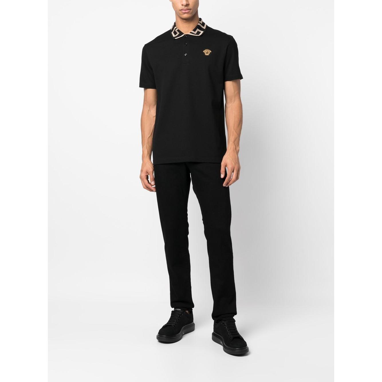 Versace T-shirts and Polos Black Topwear Versace