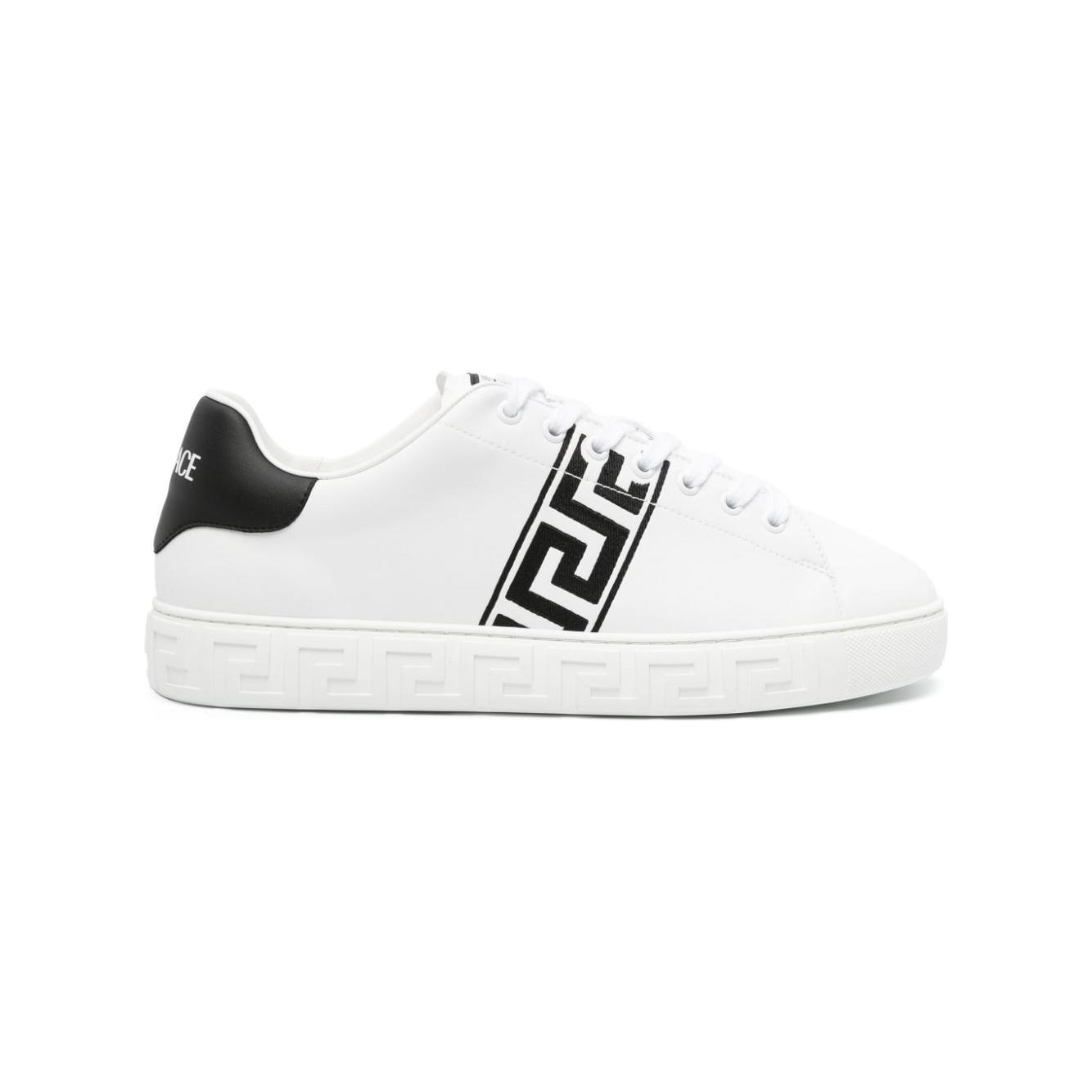 Versace Greca embroidery Men Sneakers White Sneakers Versace