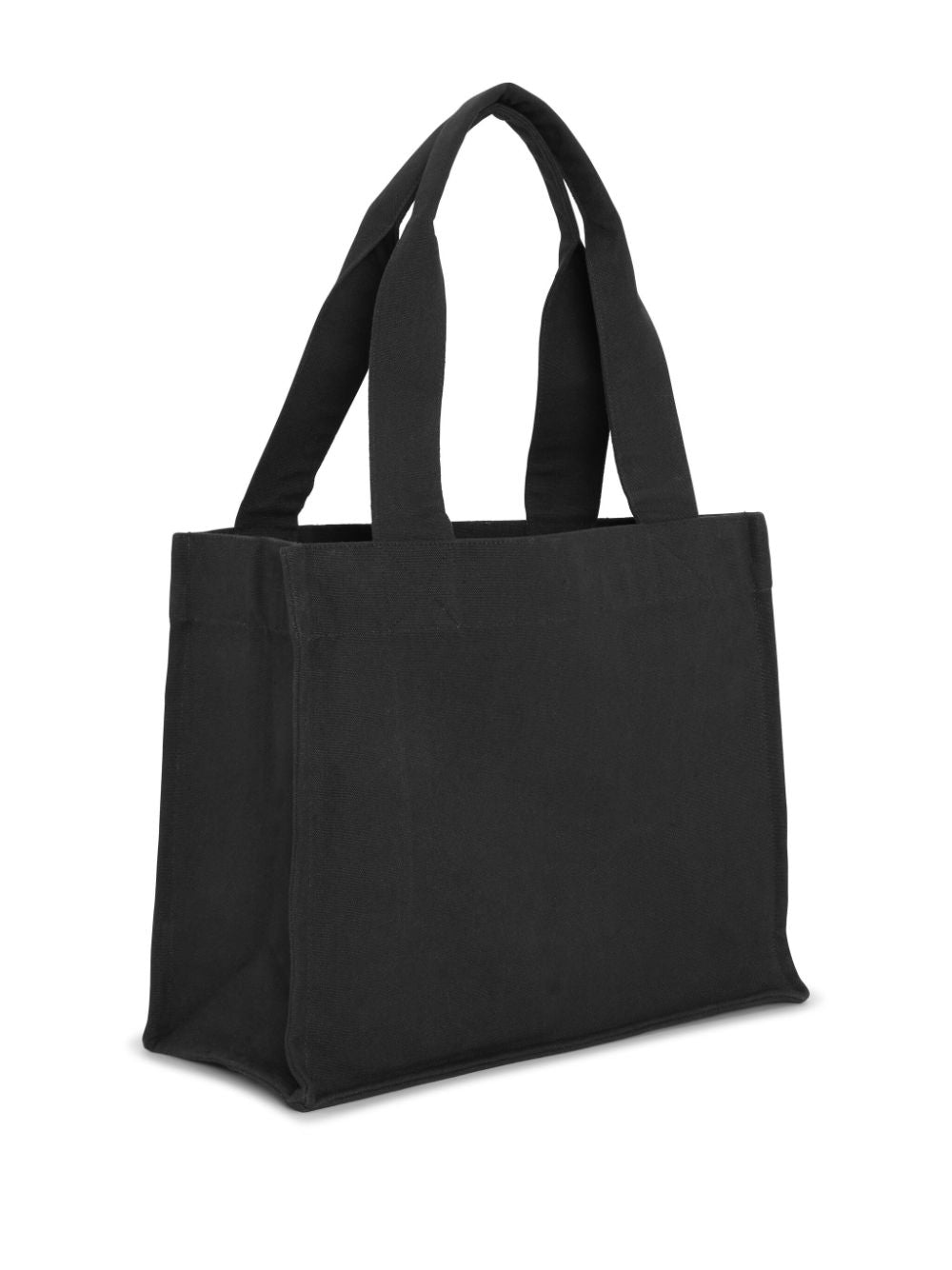 Front view with bag zipped and handles upright.