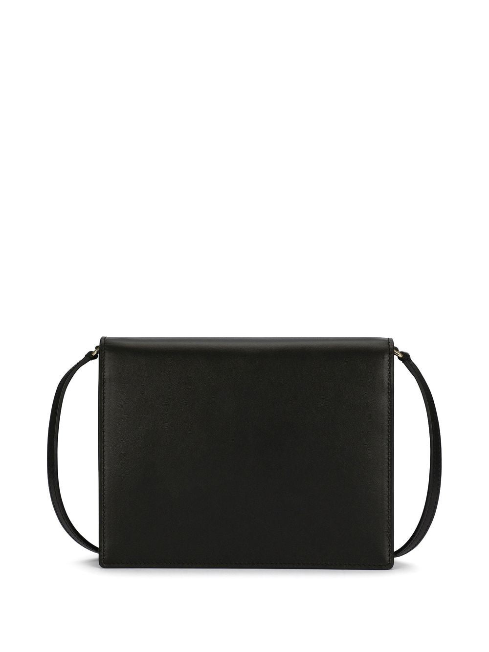 Dolce & Gabbana Black calf leather embossed logo Bag Shoulder Dolce & Gabbana