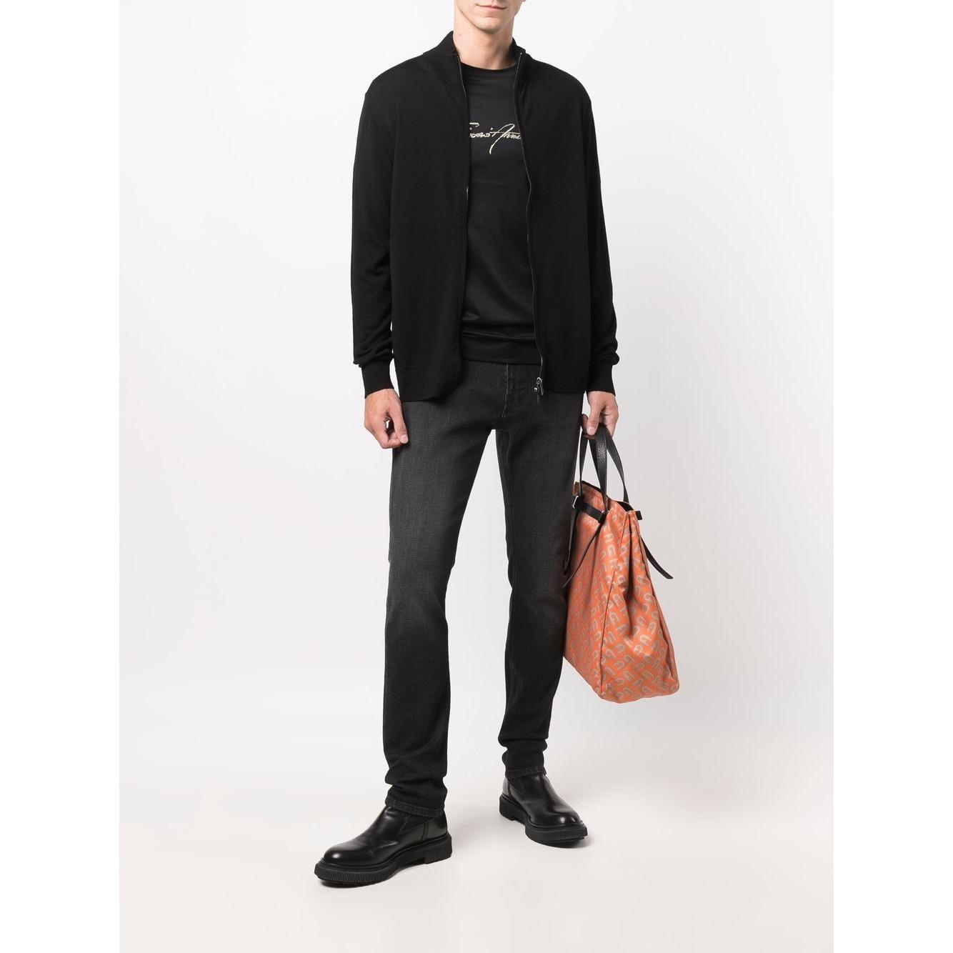 Emporio Armani Sweaters Black Topwear Emporio Armani