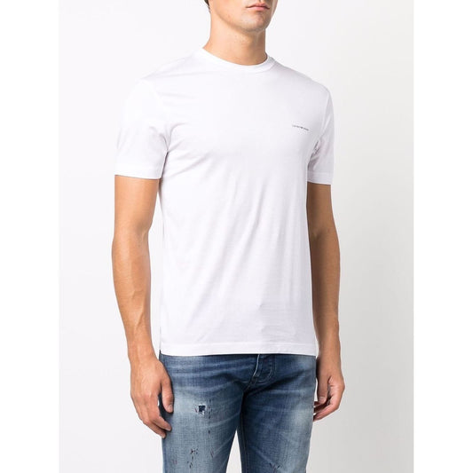 Emporio Armani T-shirts and Polos White Topwear Emporio Armani