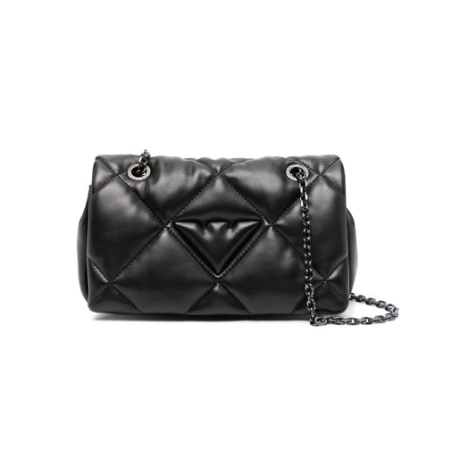 Emporio Armani black faux leather diamond quilting Bag Shoulder Emporio Armani