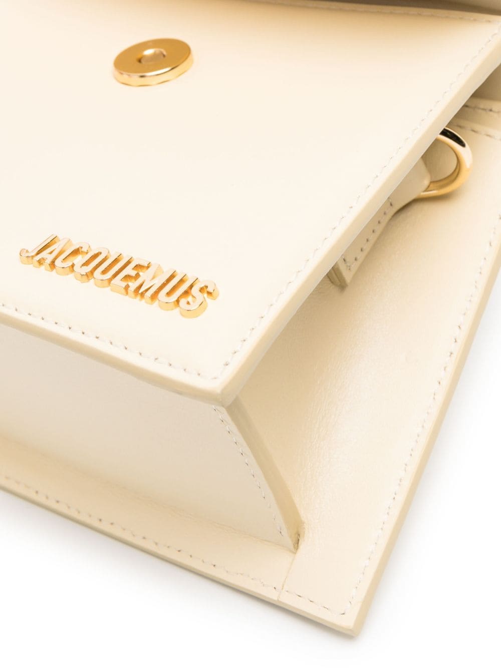 JACQUEMUS Le Chiquito Moyen leather Bag White Handbag JACQUEMUS