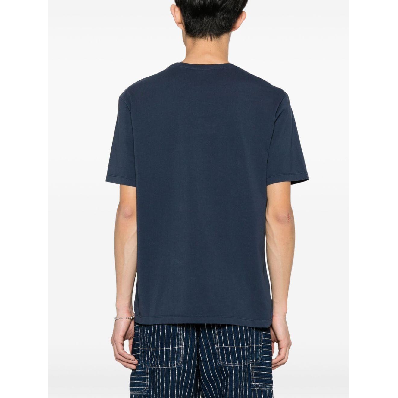 MAISON KITSUNE' T-shirts and Polos Blue Topwear Maison Kitsune