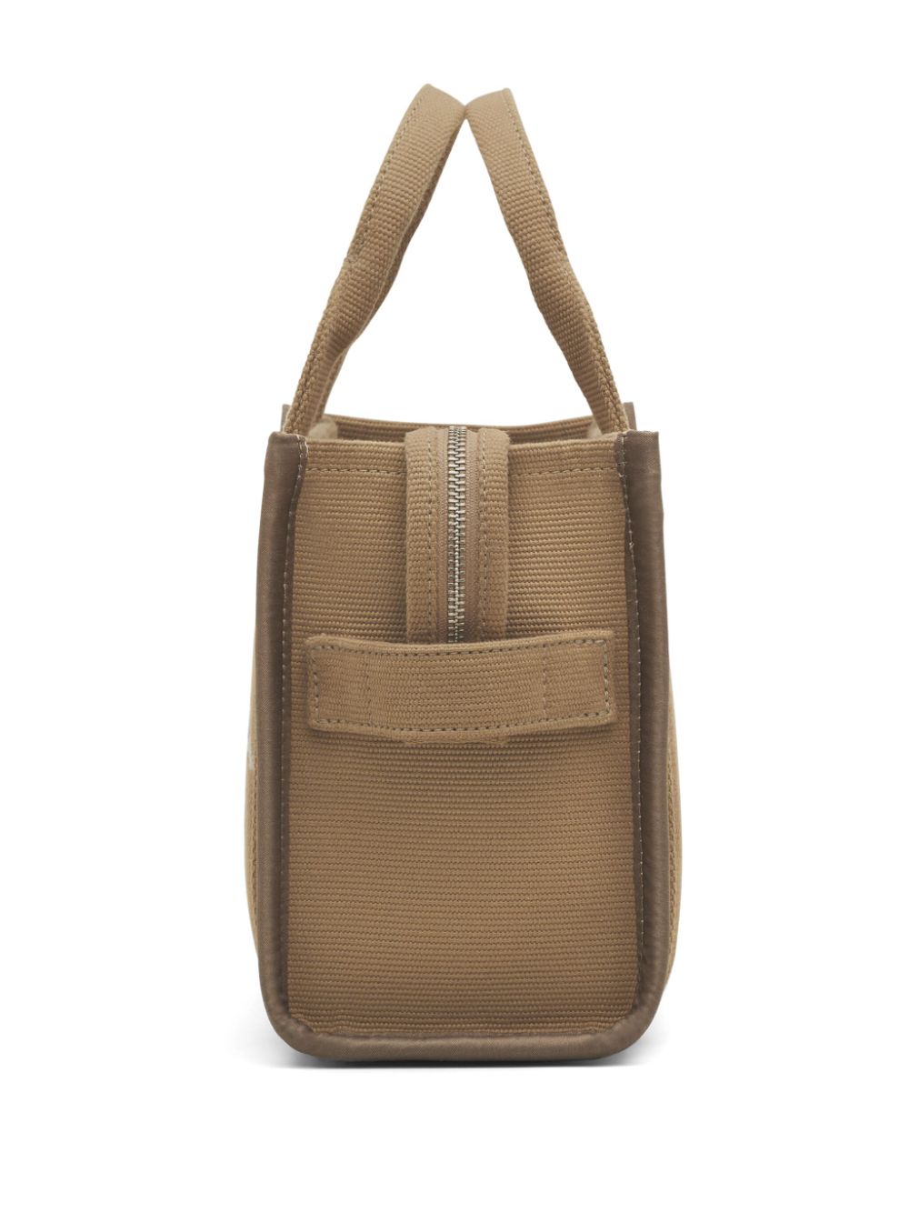 Front view with bag zipped and handles upright.