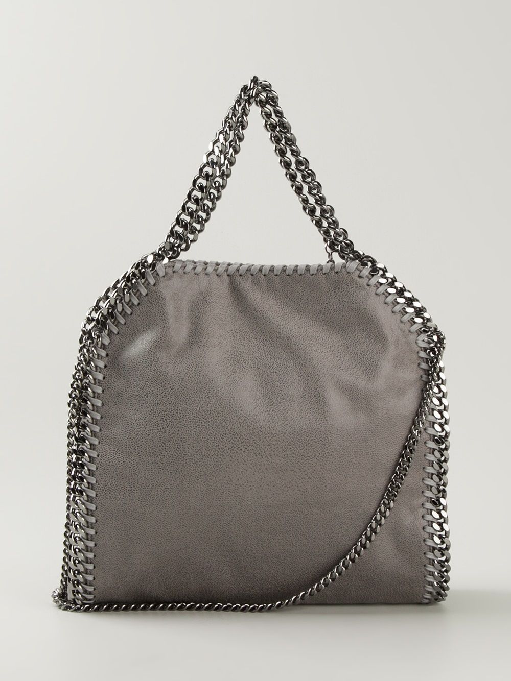 Front view with bag zipped and handles upright.