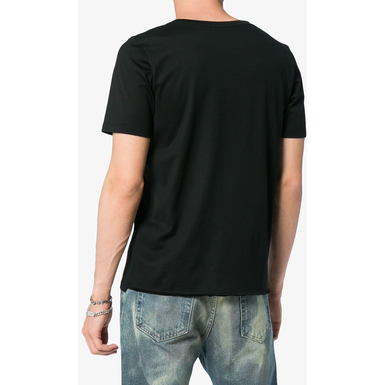 Saint Laurent  T-shirts and Polos Black Topwear Saint Laurent