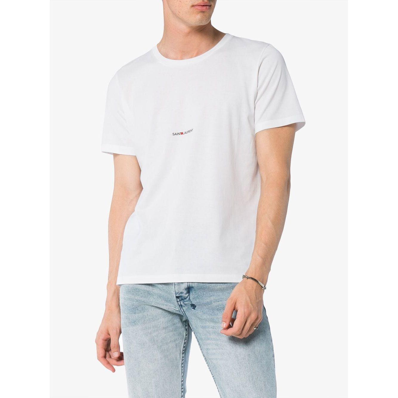 Saint Laurent  T-shirts and Polos White Topwear Saint Laurent