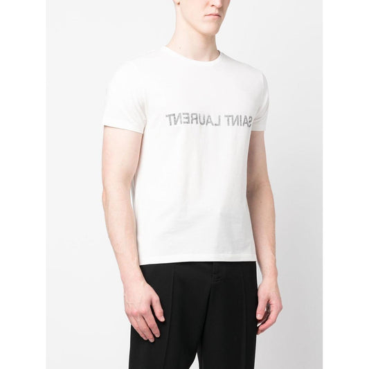 Saint Laurent  T-shirts and Polos White Topwear Saint Laurent