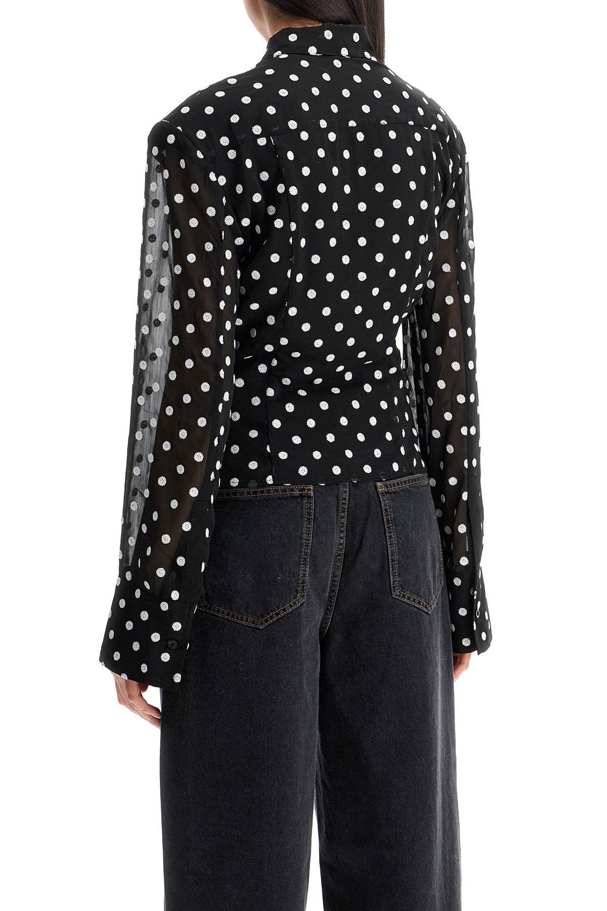 Rotate Rotate chiffon blouse with sequins