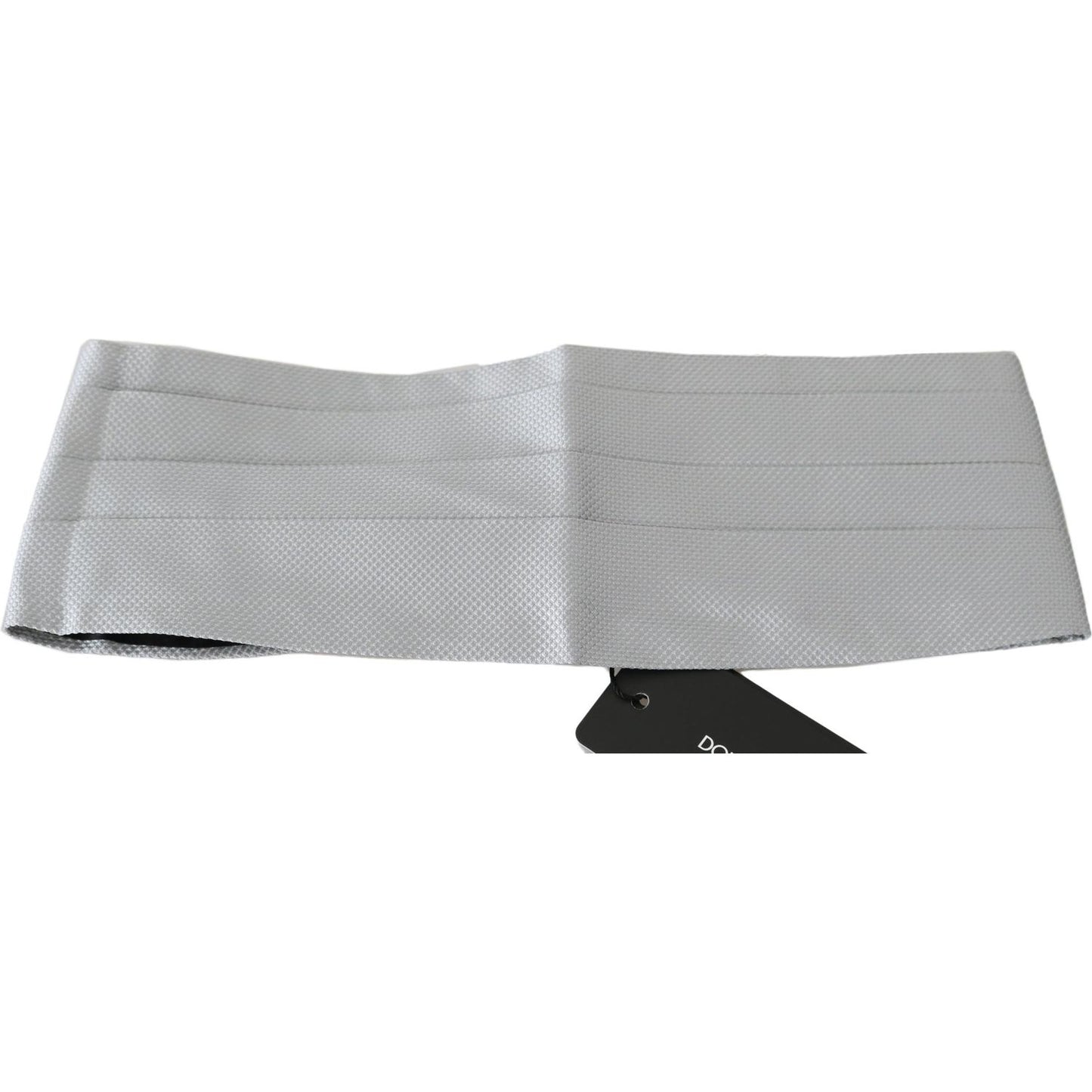 Dolce & Gabbana Elegant Silk Gray Cummerbund Dolce & Gabbana