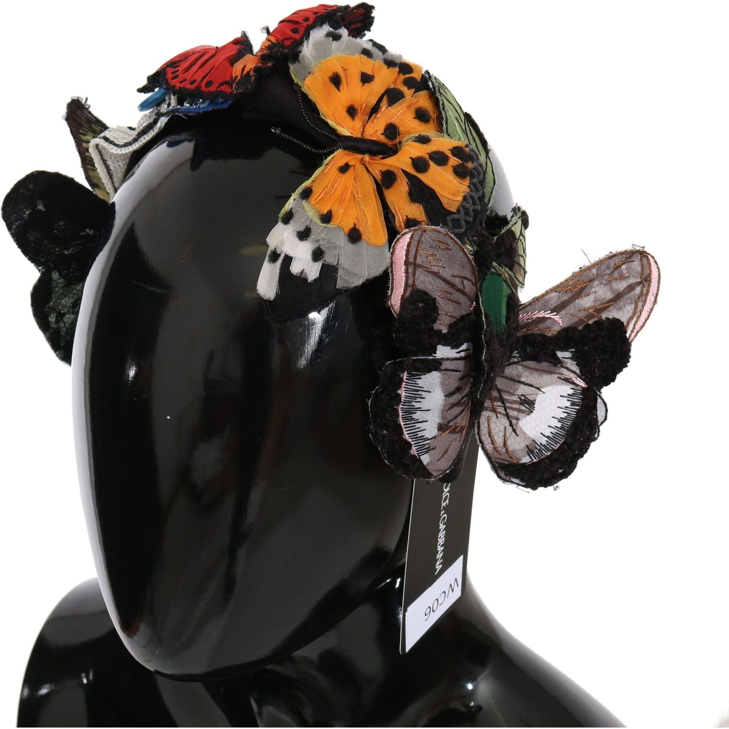 عصابة رأس من الحرير بتصميم زهور أنيقة من دولتشي آند غابانا