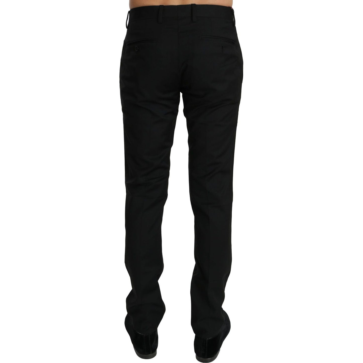 Dolce & Gabbana Black Dress Formal Trouser Mens Wool Pants