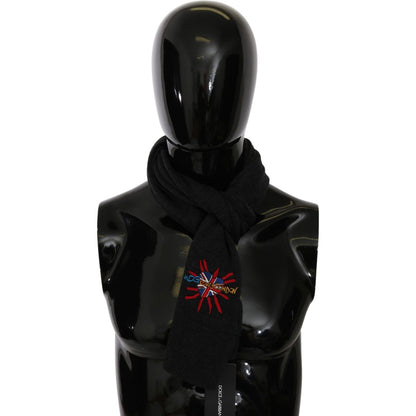 Dolce & Gabbana Gray #DGLovesLondon Wrap Shawl Wool Scarf