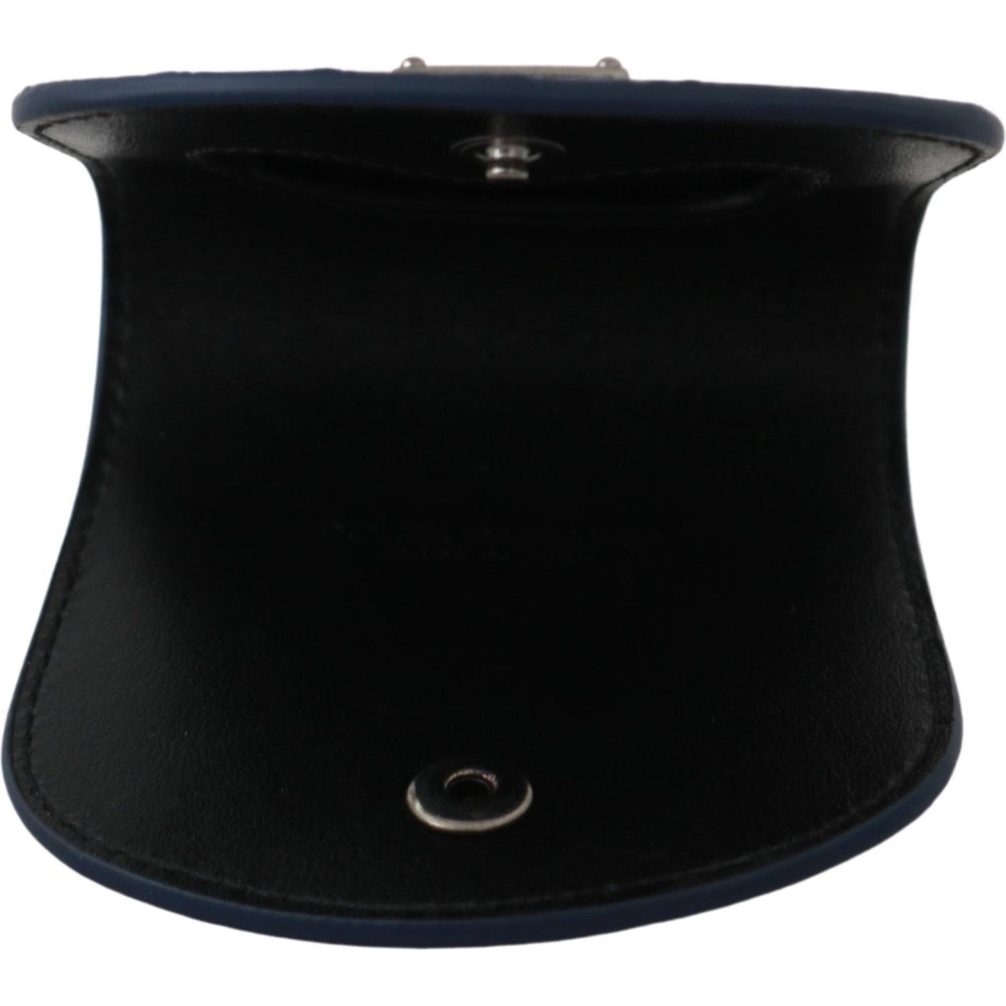 Dolce & Gabbana Blue Holder Pocket Wallet Blue Exotic Skin Condom Case