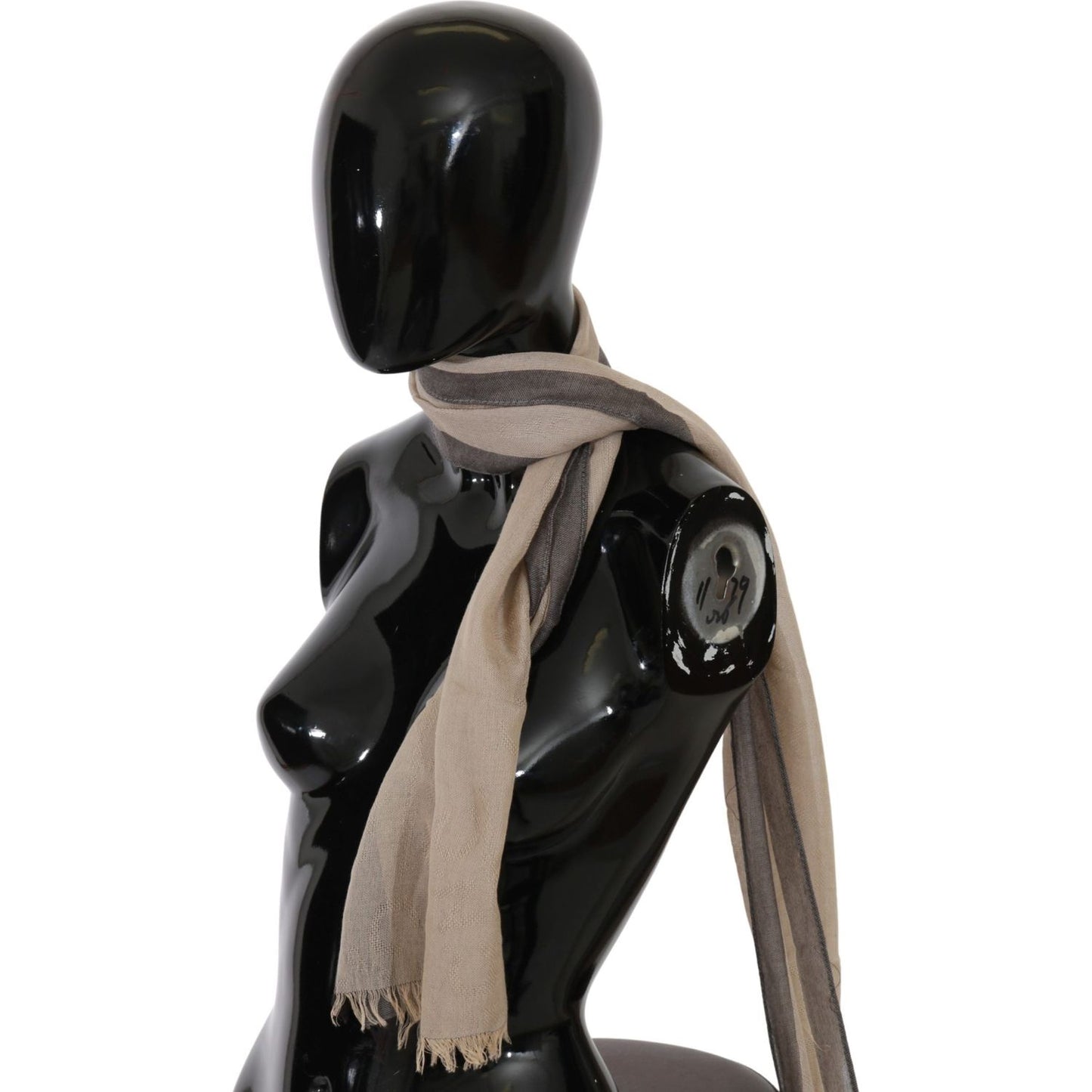 Costume National Beige Women Cotton Shawl Scarf