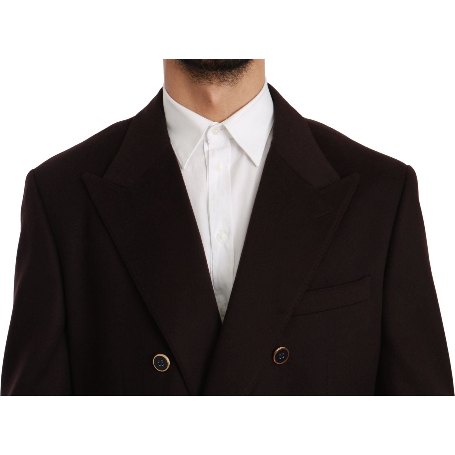 Dolce & Gabbana Bordeaux Cashmere Coat TAORMINA Blazer