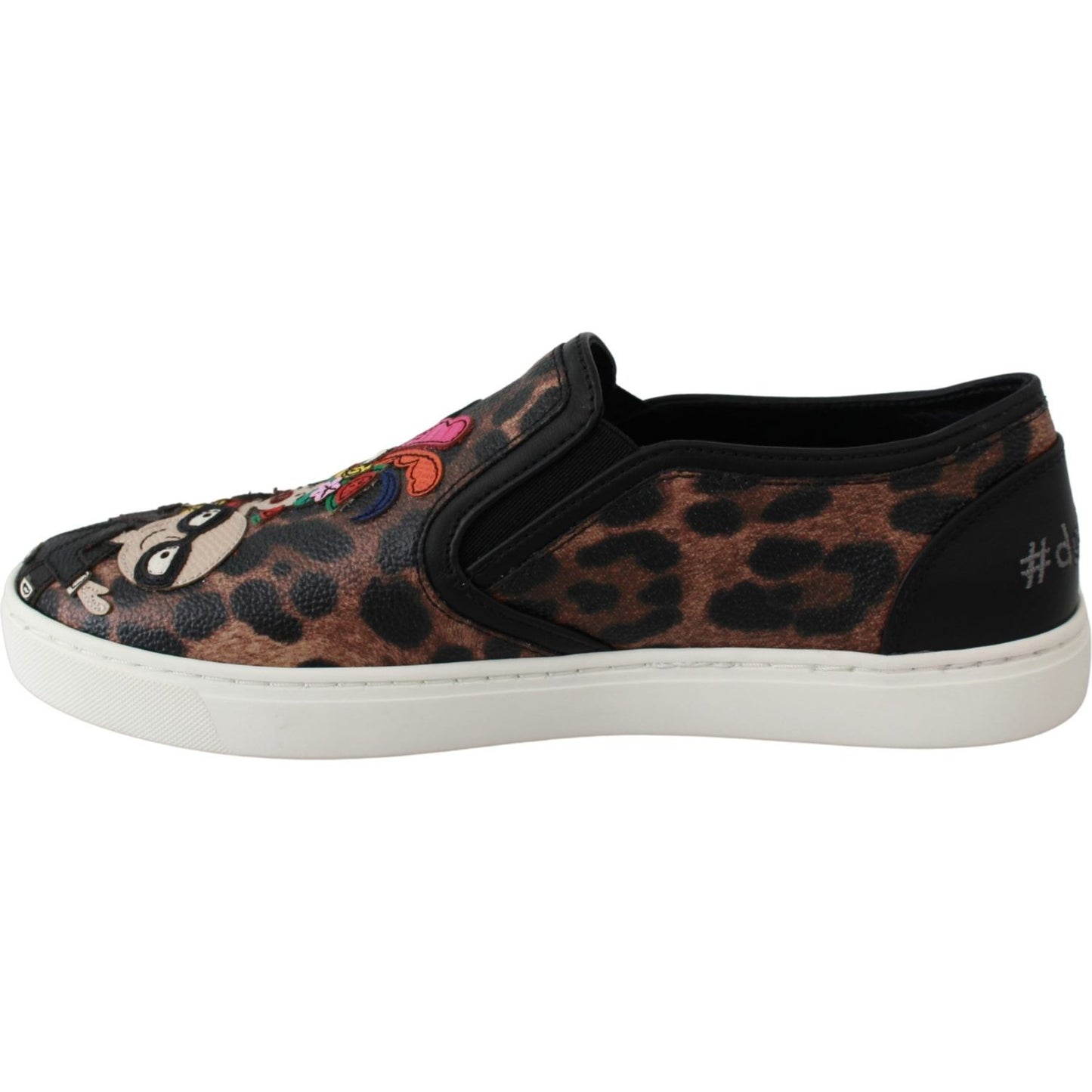 Dolce & Gabbana Leather Leopard #dgfamily Loafers Shoes