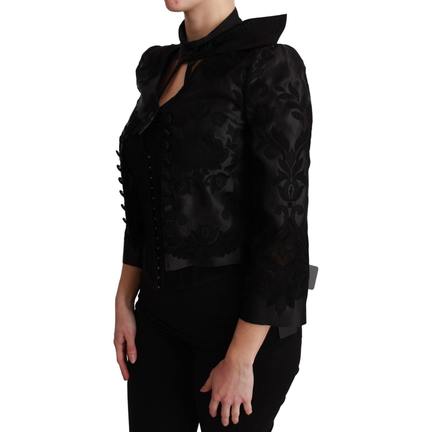 سترة كورسيه جاكار زهرية رائعة من دولتشي آند غابانا