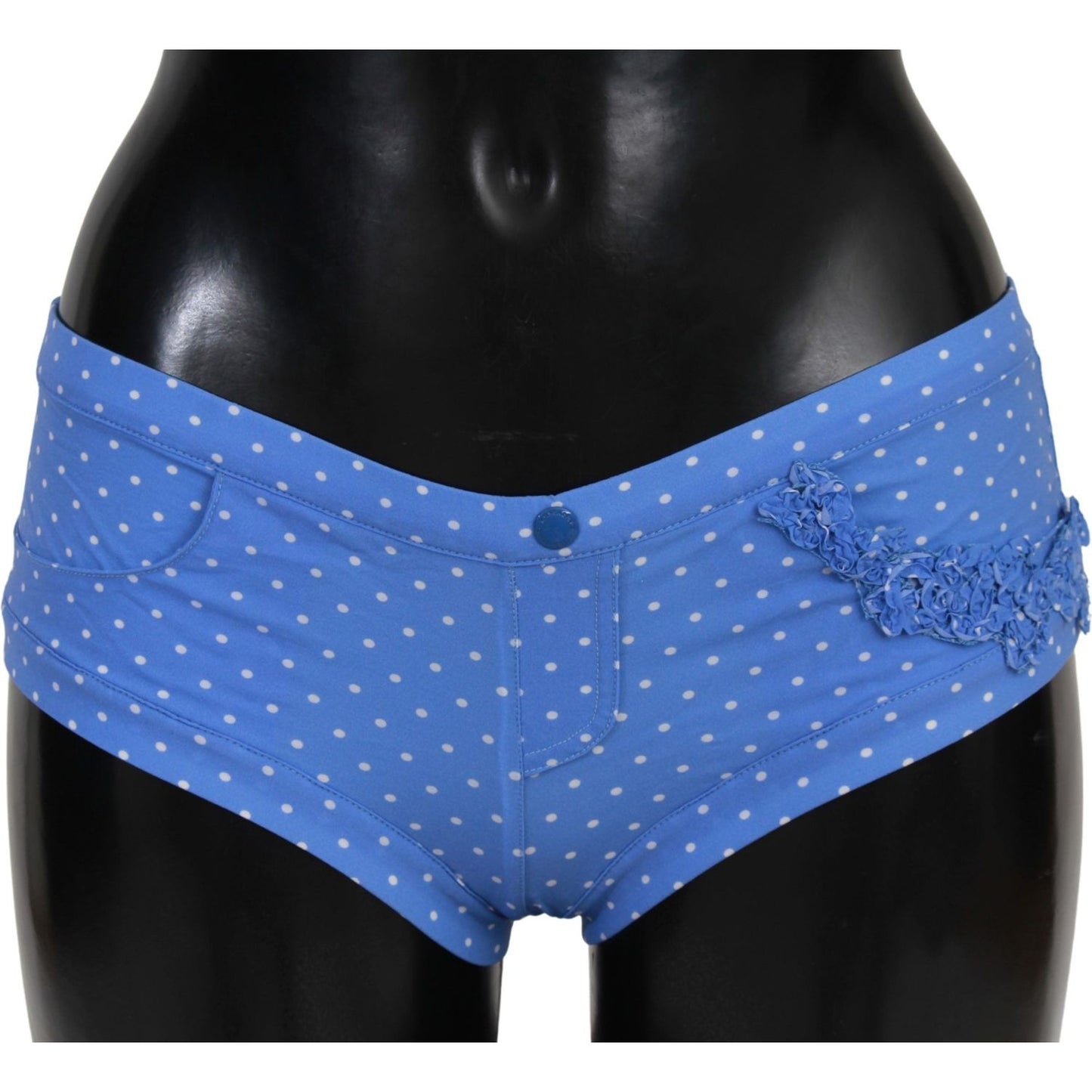 Ermanno Scervino Chic Blue Dotted Designer Bikini Set Ermanno Scervino