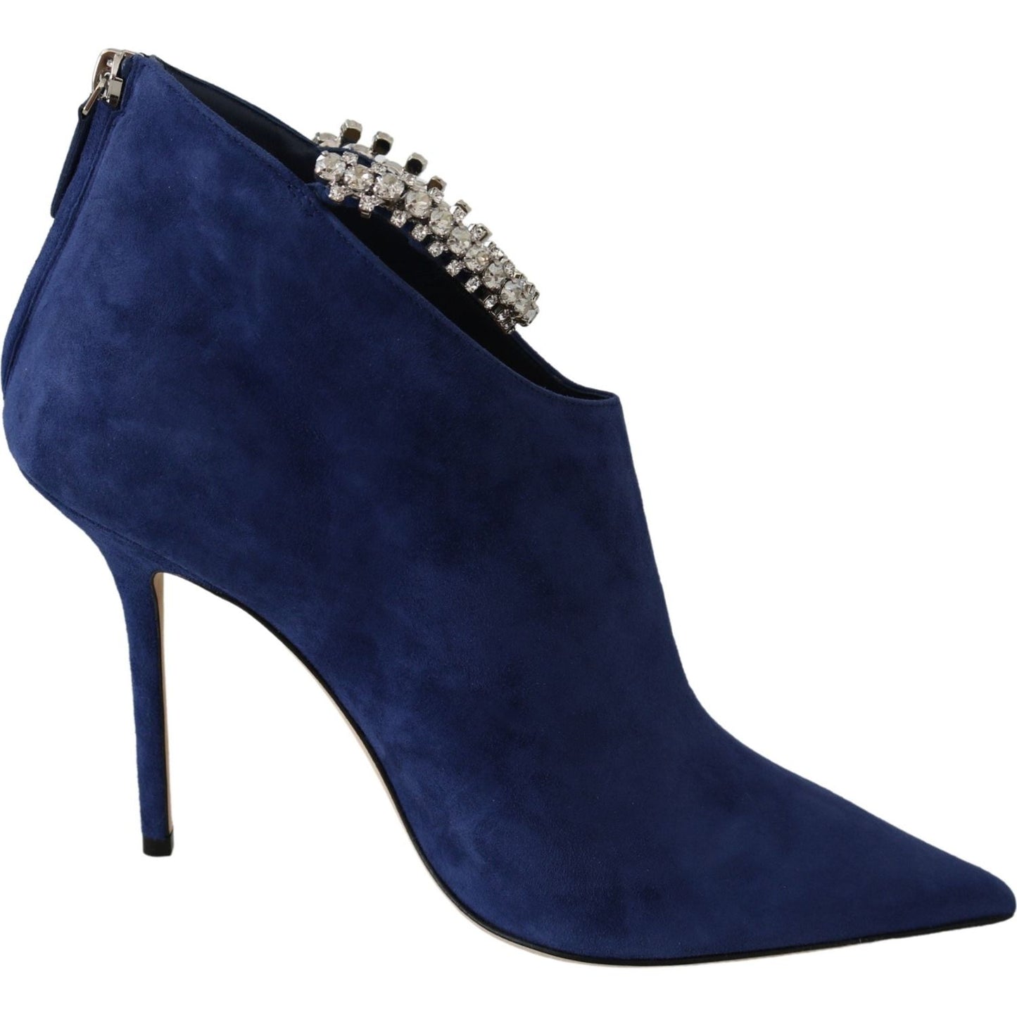 Jimmy Choo Pop Blue Leather Blaize 100 Boots Shoes