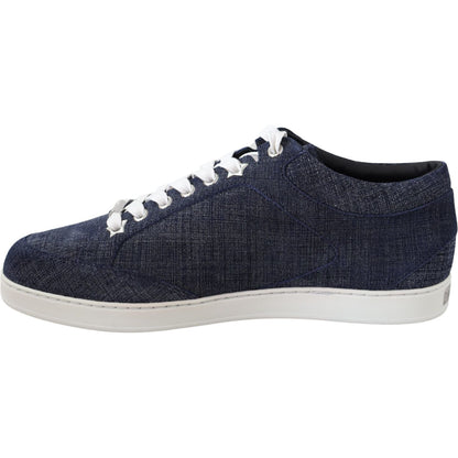 Jimmy Choo Miami Blue Denim Sneakers