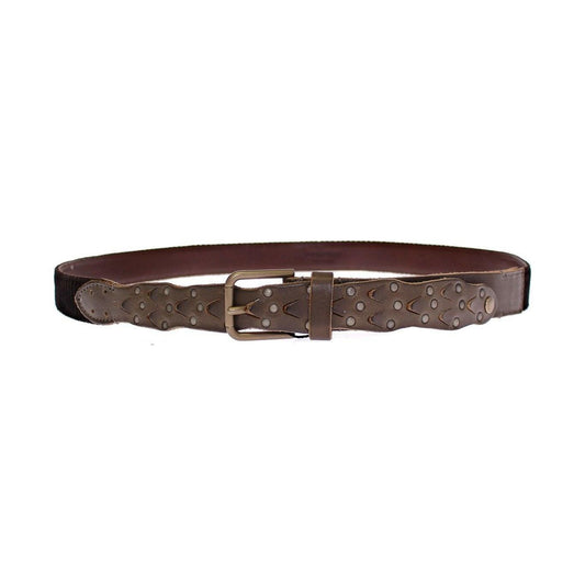 Dolce & Gabbana Elegant Leather-Cotton Fusion Men's Belt Belt Dolce & Gabbana