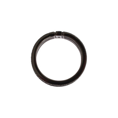 Nialaya Black CZ 925 Sterling Silver Womens Ring