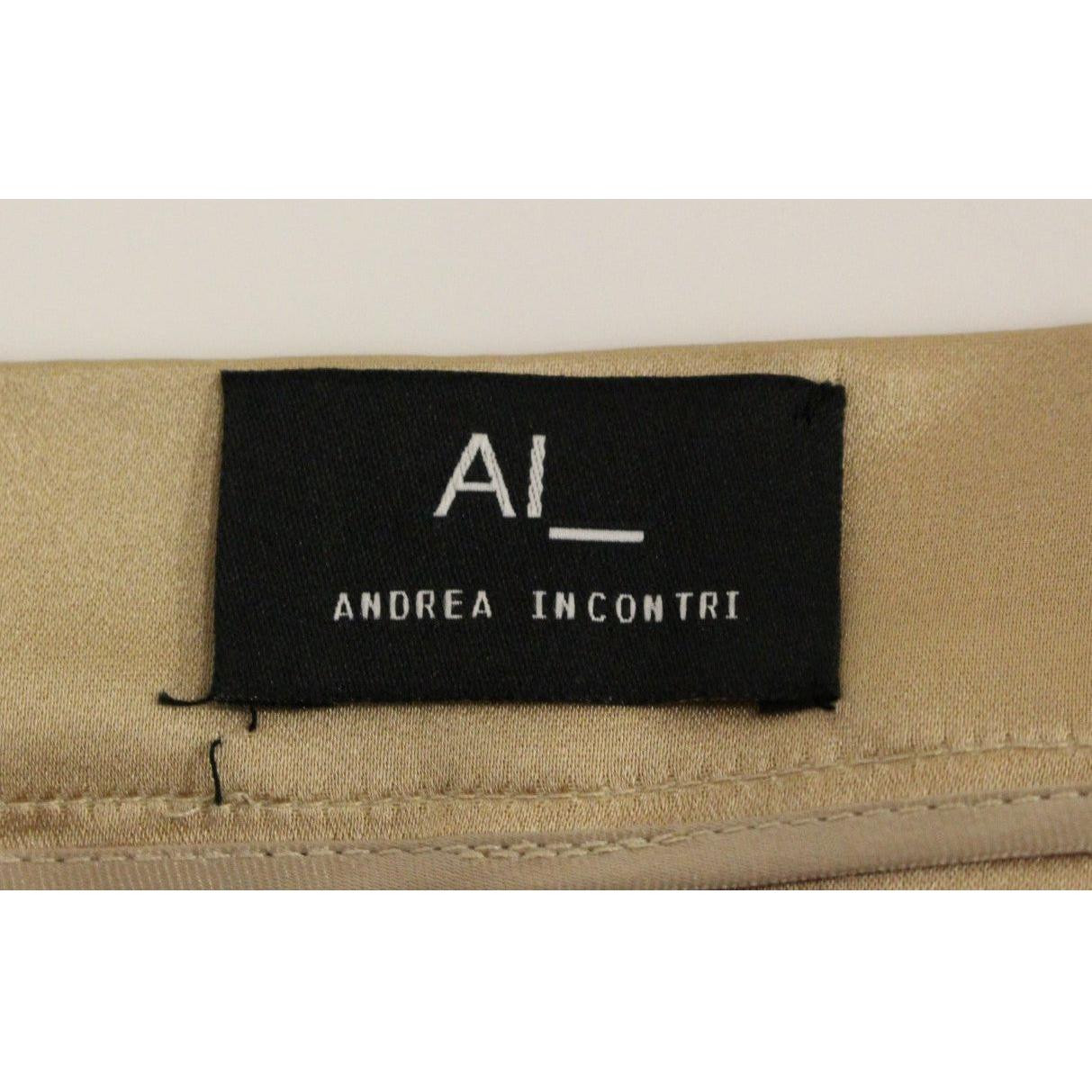 تنورة أنيقة من الحرير بطول الركبة من أندريا إنكونتري