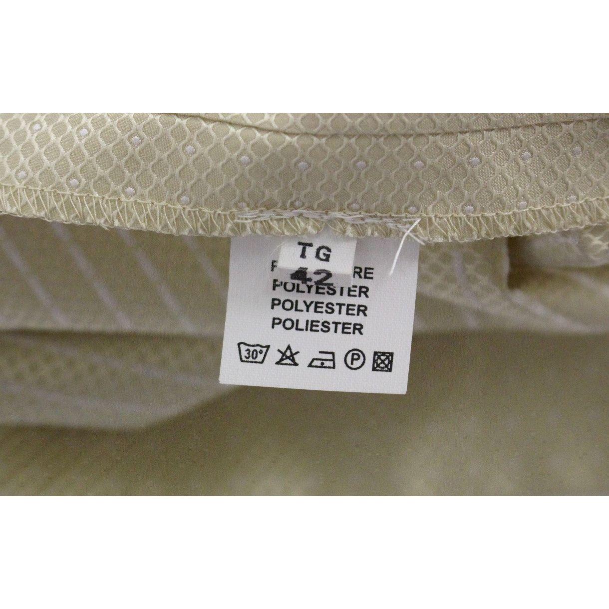 فستان أندريا إنكونتري الأنيق باللون البيج بدون أكمام